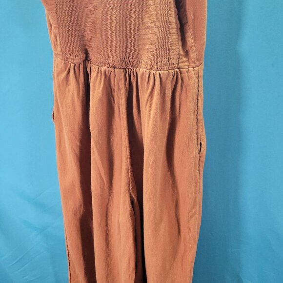 Old Navy Womens S-Tall Rust Jumpsuit With Adjustable Straps Relaxed Fit - Picture 8 of 10